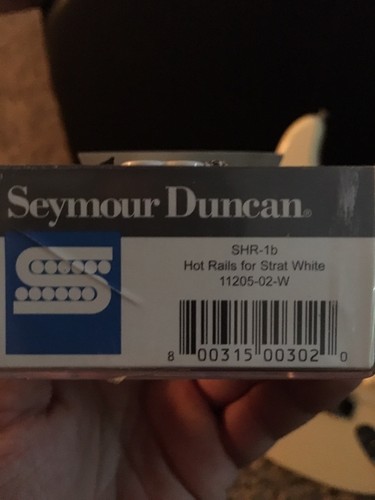 Seymour Duncan SHR-1b Hot Rails White Bridge Pickup for Fender Strat 11205-02-W