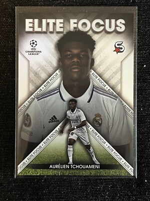 TOPPS UEFA SUPERSTARS 2022/23 ELITE FOCUS CARD AURELIEN TCHOUAMENI REAL  # EF-AT