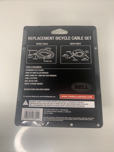 BELL REPLACEMENT BICYCLE CABLE SET PERFECT FOR INDEX SHIFTING