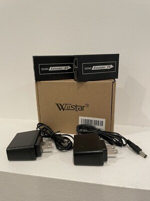 Wiistar HDMI Extender (Tx/Rx) for HDTV DVD Player Cat5e/6