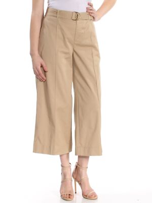 

RALPH LAUREN Женские широкие брюки до щиколотки из твила, Бежевый, 200692799004
