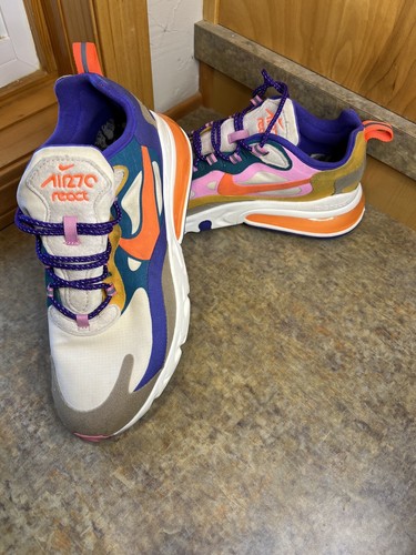 るい Nike Air Max 270 Men's Size 9US 8UK Multi Swoosh White-Blue
