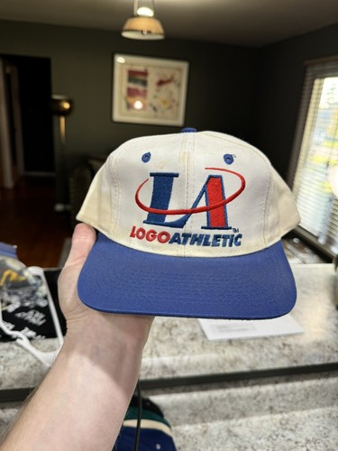 Vintage 90s Logo Athletic Big Logo Wool Blend SnapBack Hat