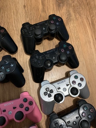 Lot Of 16 PS3 Controllers Broken For Parts Or Repair Playstation Originals