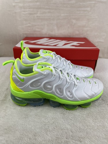 Nike Air Vapormax Plus Tennis Ball Green White Mens Size 7 Womens 8.5 eBay