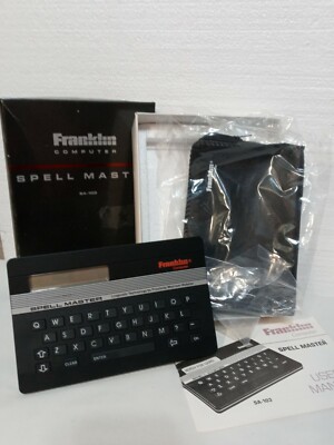 Vintage Franklin Computer Spell Master Model SA-103 Electronic Speller Games Ect