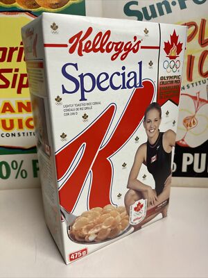 1996 Kellogg s Canada Special K Cereal J. Malar Olympics Full Box Factory Sealed