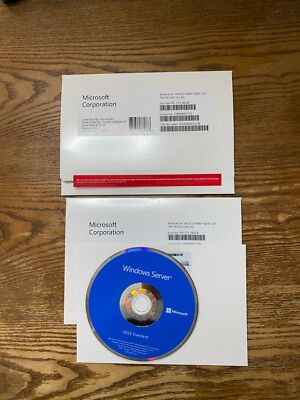 Microsoft Windows Server 2022 Standard 64-bit License & DVD 16 Core