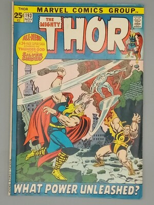 The Mighty Thor #193(1971) SILVER SURFER 34-Pages Marvelous Condition