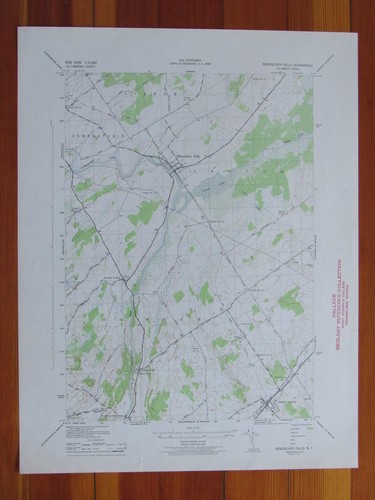 Rensselaer Falls New York 1943 Original Vintage USGS Topo Map