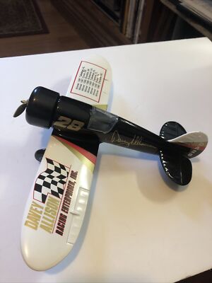 DAVEY ALLISON 28 TRAVEL AIR MYSTERY SHIP AIRPLANE BANK 1:32 SCALE DIE CAST METAL