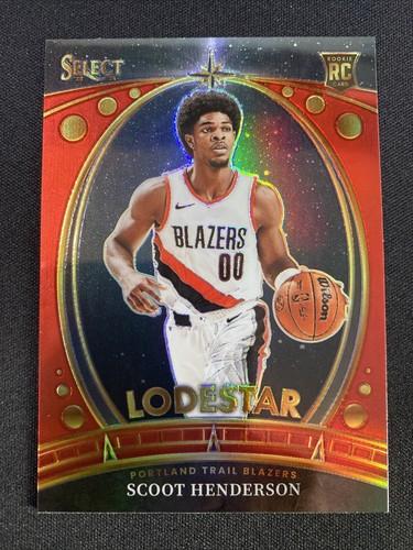 2023-24 Select Basketball Lodestar RED Scoot Henderson #1 Trail Blazers RC