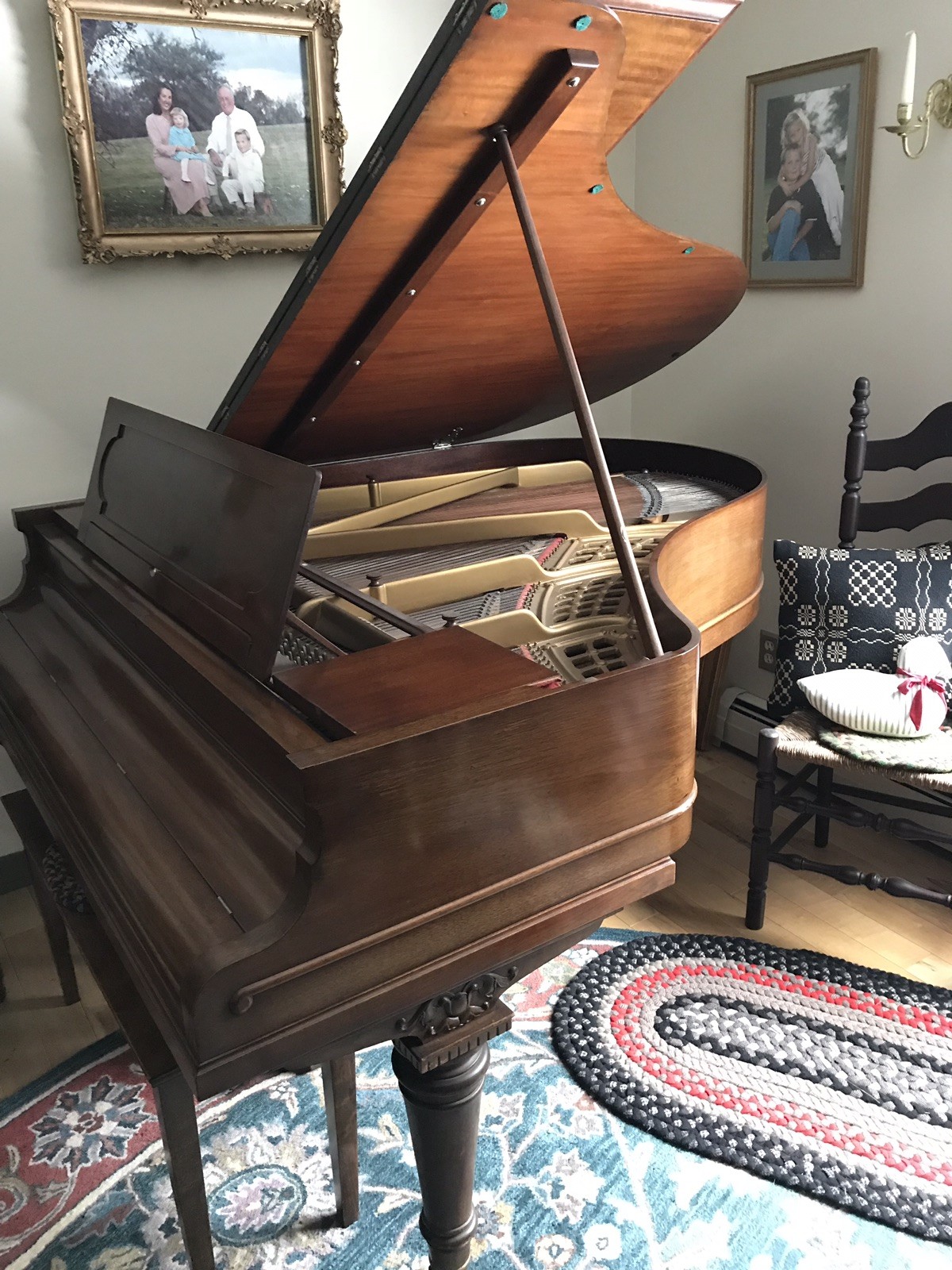 BOSTON Henry F Miller Baby Grand Piano Used Antique 1901 Great Condition Useable