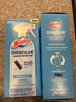 Windex Dissolve 0.28-fl oz Glass Cleaner Starter Kit (2 Pack)
