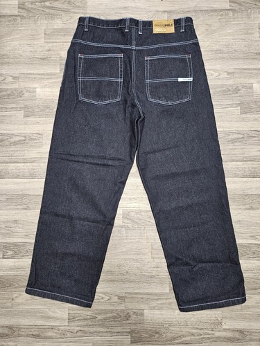 Vintage Y2K Southpole Dark Blue Denim Baggy Jeans Size 38X37