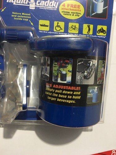 THE LIQUID BEVERAGE HOLDER BY LIQUID CADDY 4 FREE ATTACHMENTS
