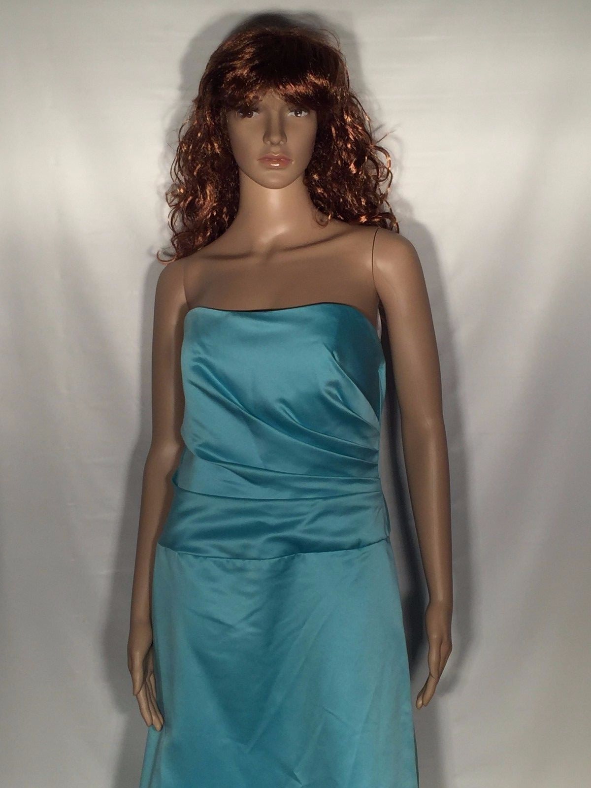 NWT New Alfred Angelo Size 12 Modern Fit Blue Long Formal Prom Bridesmaid Dress