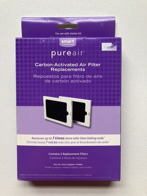 NEW 2-PACK Smart Choice PureAir Universal Carbon Air Filter REPLACEMENTS Fridge