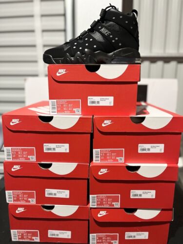 Pre-owned Nike Air Max 2 Cb 94 Triple Black Charles Barkley Dc1411 001 Size 8.5 Brand In Black/black-black