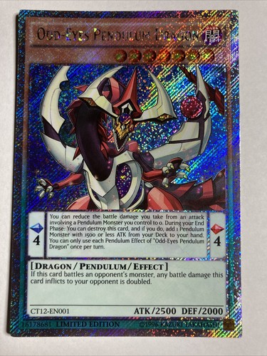 Odd-Eyes Pendulum Dragon - CT12-EN001 - Platinum Secret Rare
