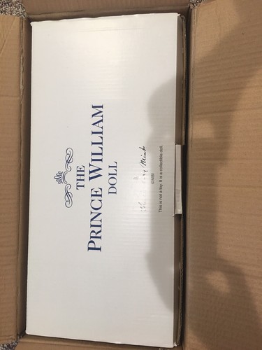 Prince William Wedding Doll Beautiful W/COA and Shipper Box