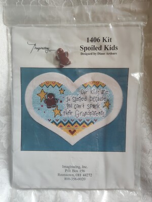 Imaginating Inc #1406 Cross Stitch Kit Spoiled Kids Designed by Diane Arthurs