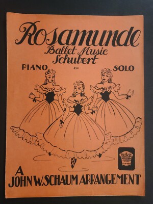 Ballet Music from Rosamunde by Franz Schubert Piano Solo Sheet Music John Schaum