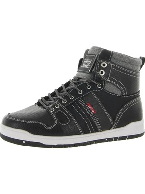 

Женские спортивные кроссовки LEVIS Black Logo Bb Hi Round Toe Platform Athletic Sneakers, Черный, 520125-07A1