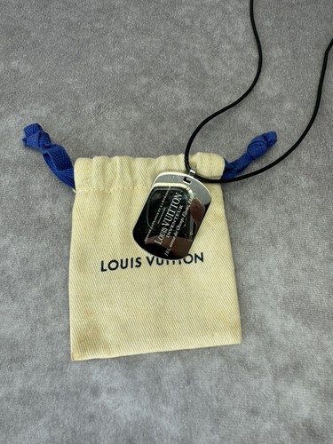 Louis Vuitton Champs Elysees Dog Tag Pendant Necklace | eBay
