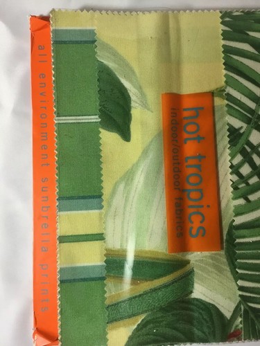 Kravet soleil Basics~Fabric Swatches Sample Book Library Sunbrella Hot Tropics