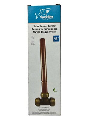 SharkBite Max 3/4 in Push-to-Connect Brass Residential Water Hammer Arrestor Tee