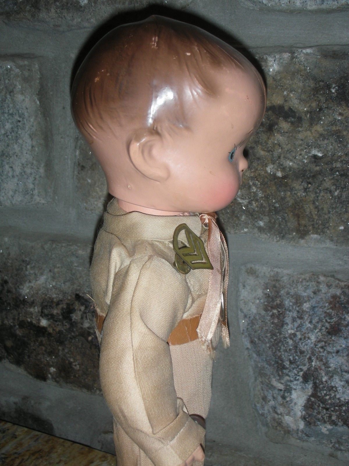 NR Vintage Effanbee Skippy Doll Composition Military Uniform 14