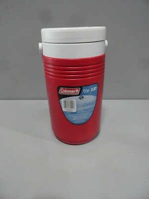 COLEMAN 1/2 Gallon Red & White Beverage Cooler