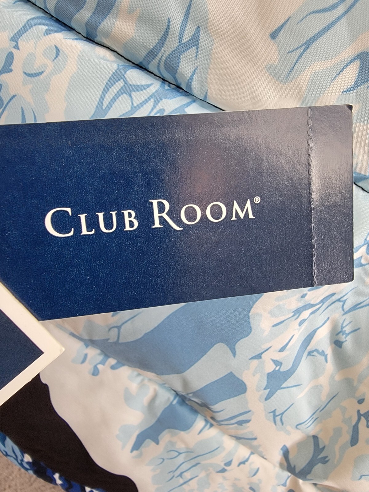 Club Room Stretch Hooded Puffer Jacket Men's M Ski Printed Zip Closure L/S - Picture 16 of 17