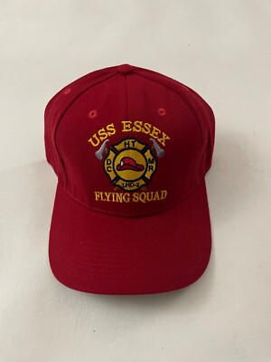 New The Corps USS Essex LHD 2 Red Baseball Cap One Size