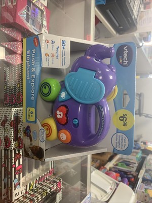 Educational Toys Kids Toddler Push & Explore Elephant Battery Operated, Purple