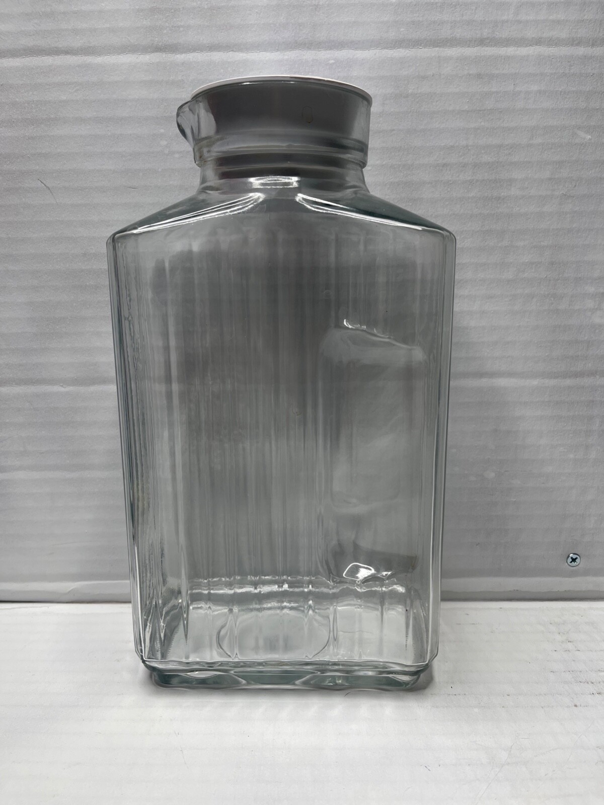 Anchor Hocking Glass Bistro Pitcher with White Stopper, 64