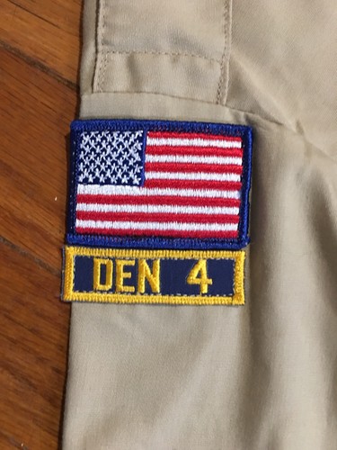 BSA BOY SCOUTS OF AMERICA LONG SLEEVE SHIRT BOYS SIZE 10 UNIFORM PREOWNED PATCH