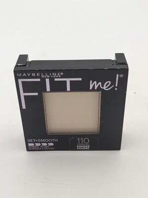Maybelline Fit Me Set+Smooth Pressed Powder #110 Porcelain 0.3 oz NEW