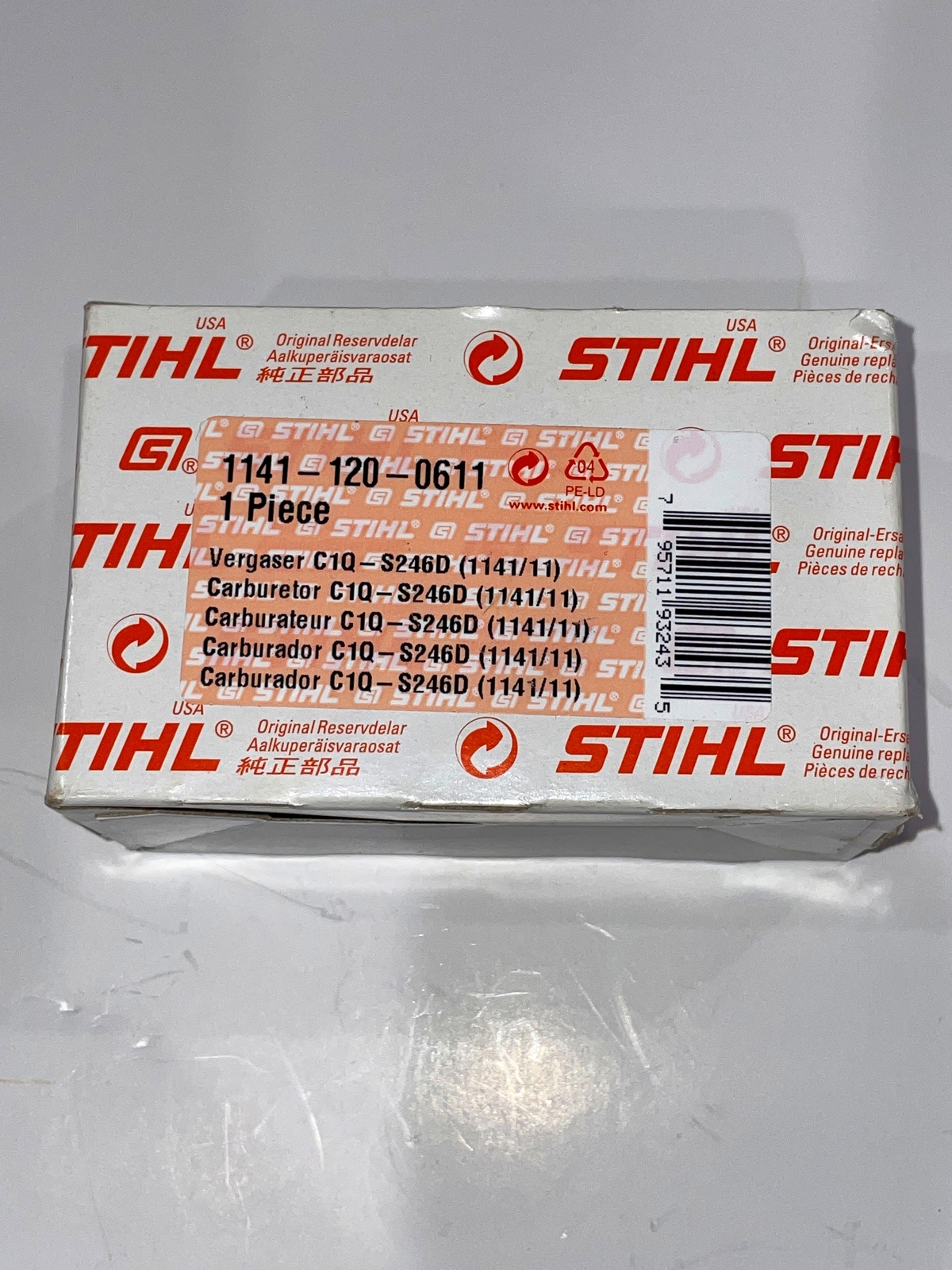 STIHL OEM ZAMA CARB 1141 120 0611 / C1Q-S246 FOR MS291 MS271