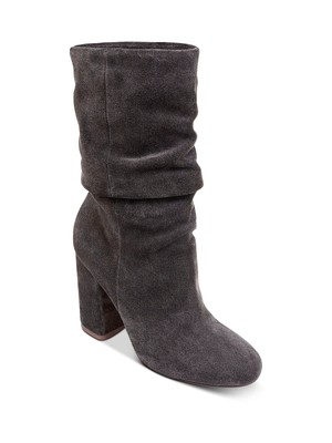 

SPLENDID Женские серые кожаные ботильоны Phyllis на блочном каблуке без шнуровки с напуском, Серый, LL1927