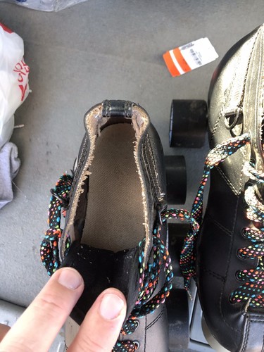 Cobra Roller Derby Speed Skates Black Power Formula Wheels Size 8