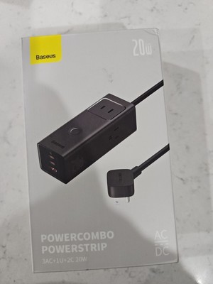 USB C Charger, Baseus PowerCombo Pro 40W, Surge Protector Power Strip, type c