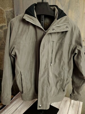 Michael Kors Men s Olive Green Wool Blend Lined Jacket Coat Size