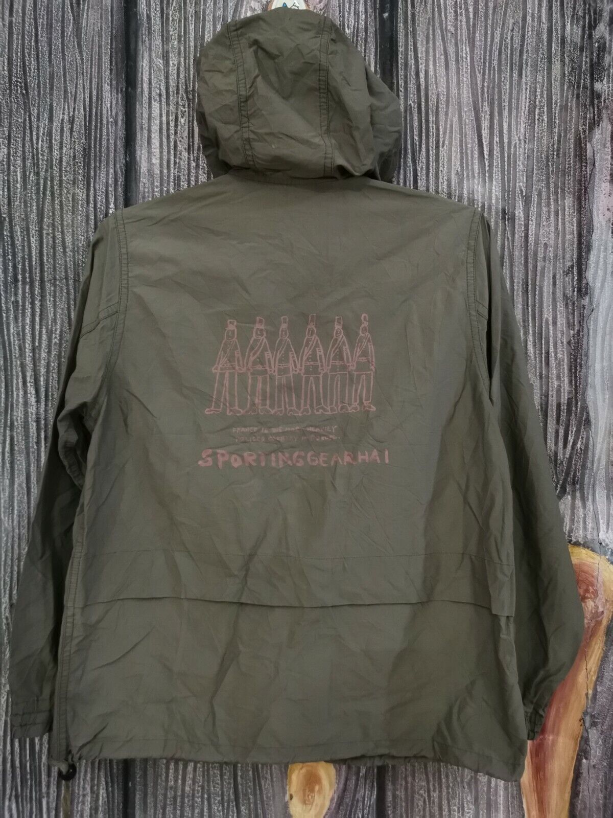 VINTAGE HAI SPORTING GEAR ISSEY MIYAKE HOODIE HOOLIGAN GREEN VINTAGE HAI SPORTING GEAR ISSEY MIYAKE HOODIE HOOLIGAN GREEN
