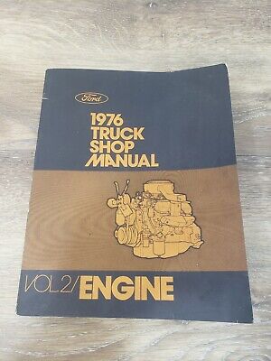 1976 Ford Truck Shop Manual Engine Repair Service Bronco F Series