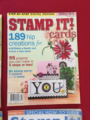 Lot of 4 STAMP IT! Magazines 3-Stamp It! Cards 1 Stamp It! Techniques