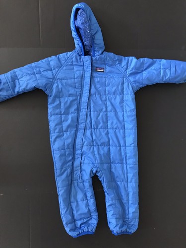 Patagonia Puff Ball Down Bunting Reversible blue stars 2T