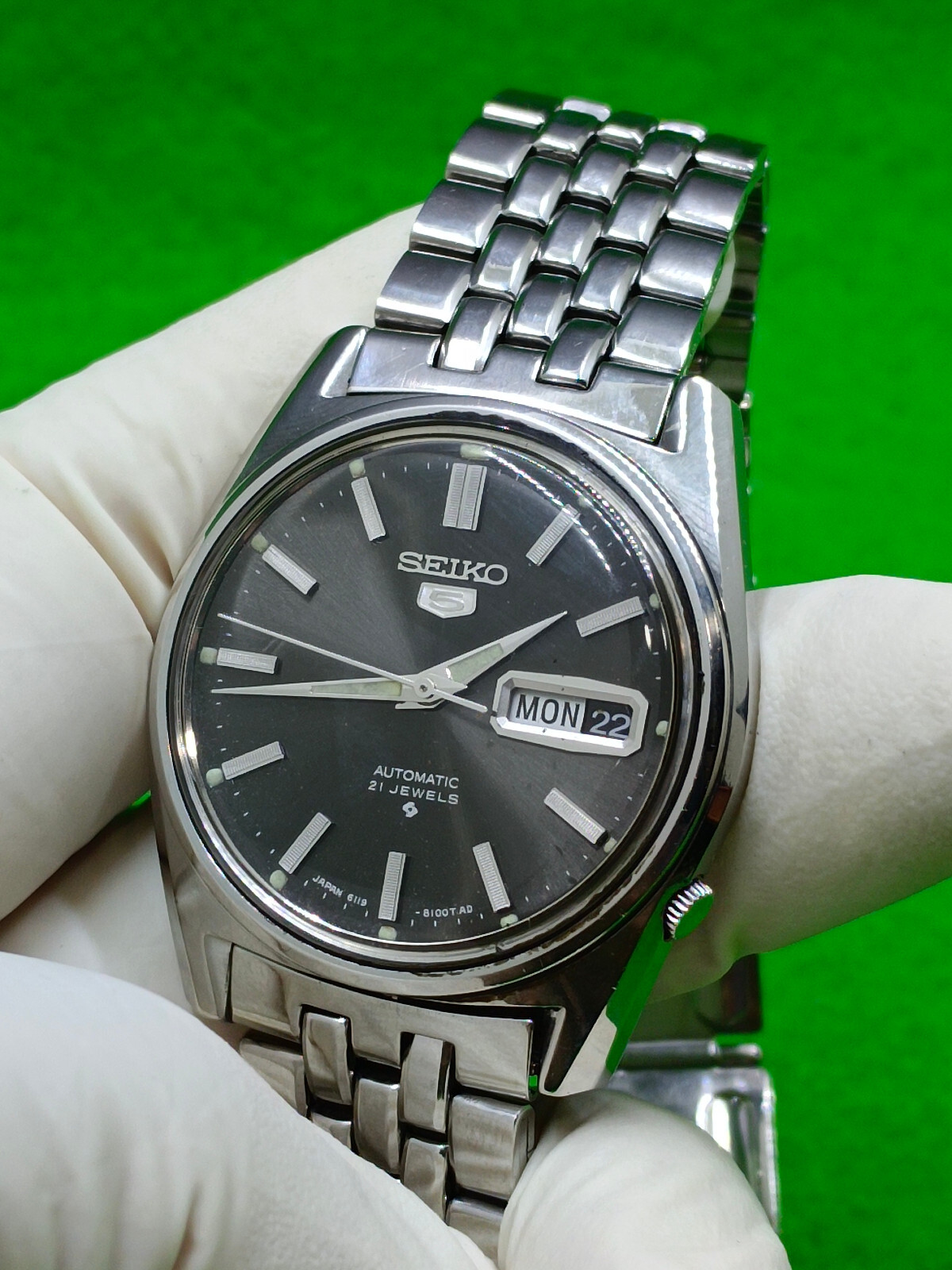 セイコー5 21石 デイデイト　ヴィンテージ vintage SEIKO 5 watch Automatic Japan Day / Date Indicator