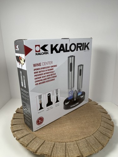 KALORIK Wine Center Opener Preserver Vacuum Seal and Charging Base NEW in Box